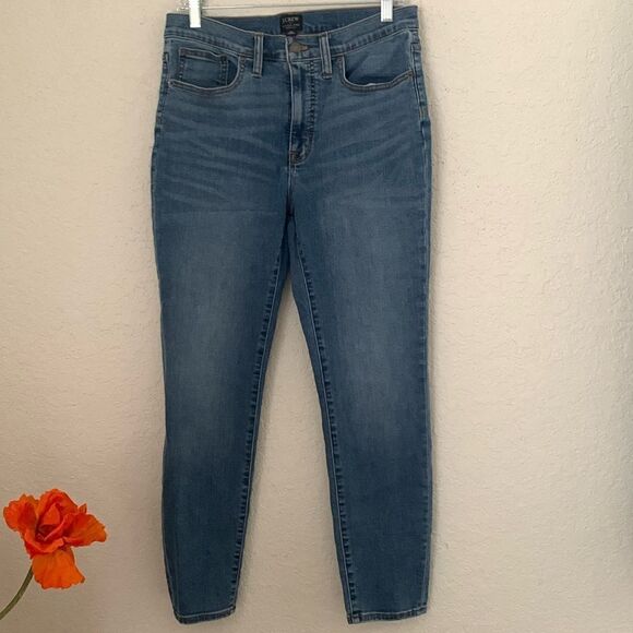 J.Crew 10 High-Rise Skinny Jeans Medium Wash Size 29 - Picture 1 of 10